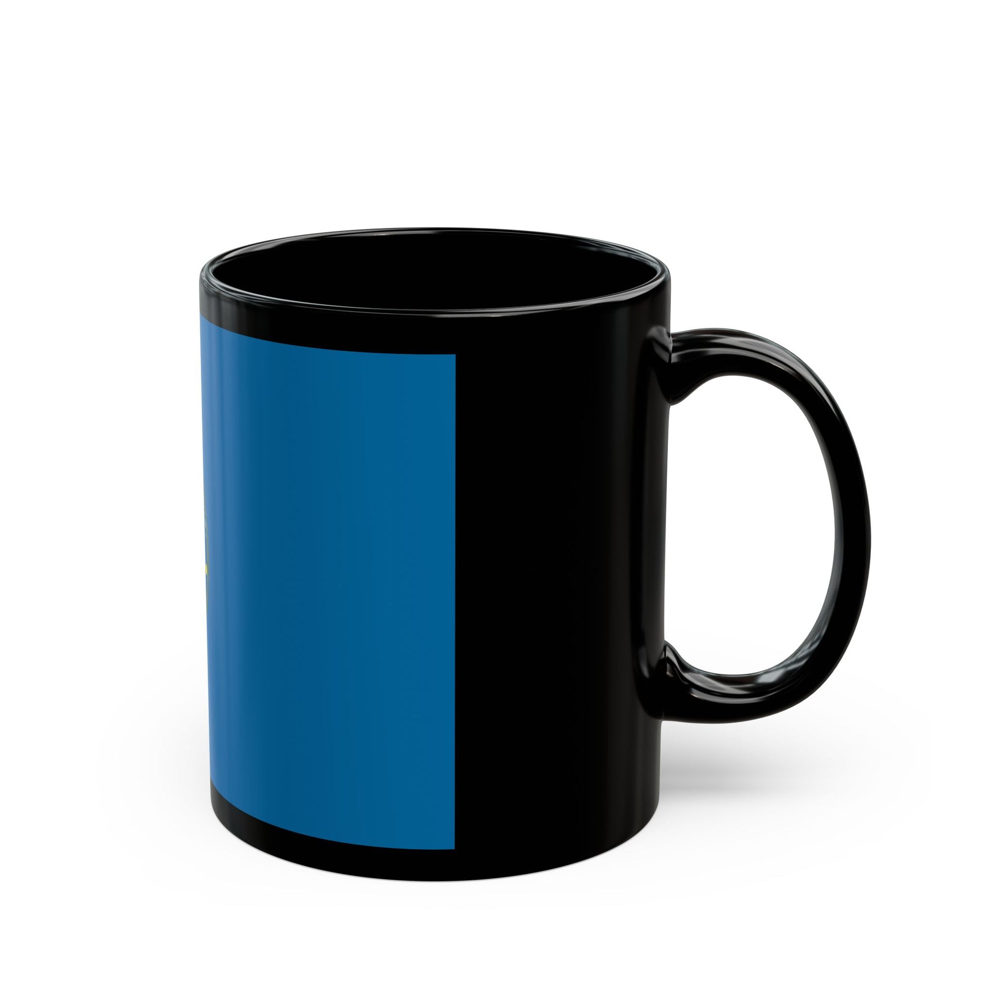 Flag of the Afghan National Police Pashto and Dari - Black Coffee Mug-Go Mug Yourself