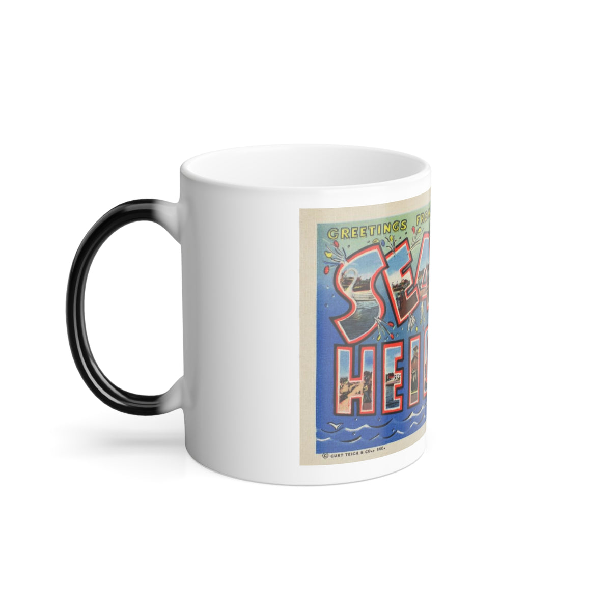 Greetings from Seaside Heights N J (Greeting Postcards) Color Changing Mug 11oz