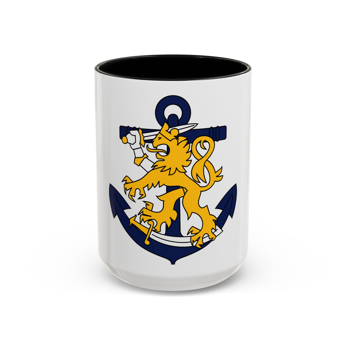 Coat of Arms of Finnish Navy - Accent Coffee Mug
