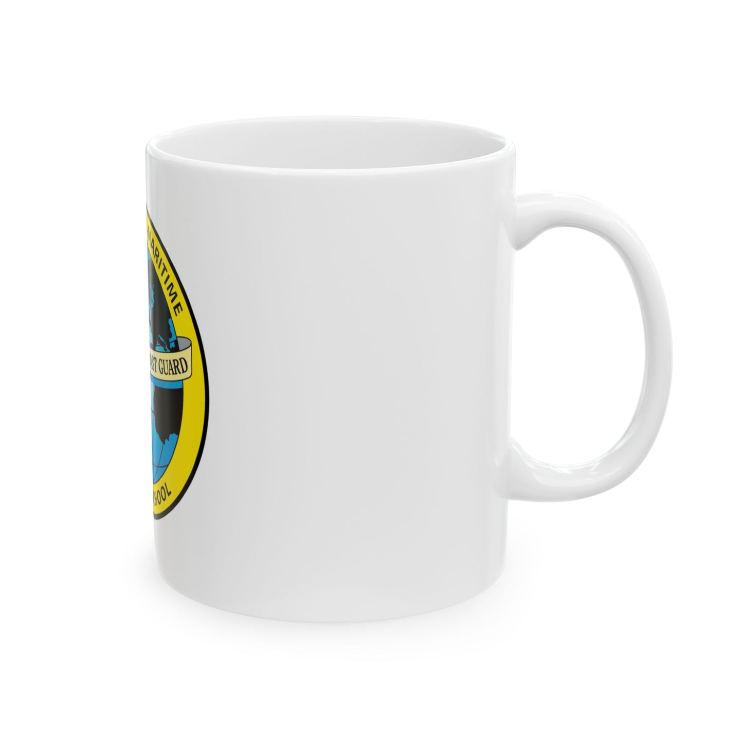International Maritime Officers School USCG (U.S. Coast Guard) White Coffee Mug