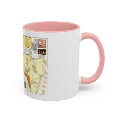 Americas - Spain in the (1992) (Map) Accent Coffee Mug