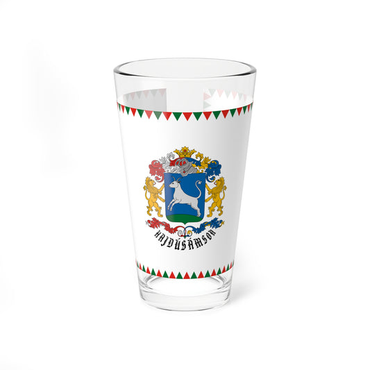 Flag of Hajdusamson (Hungary) Pint Glass 16oz