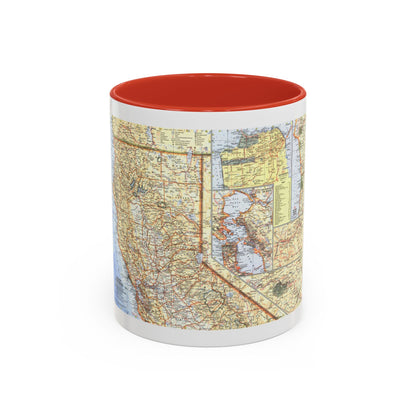 USA - California, Northern (1966) (Map) Accent Coffee Mug
