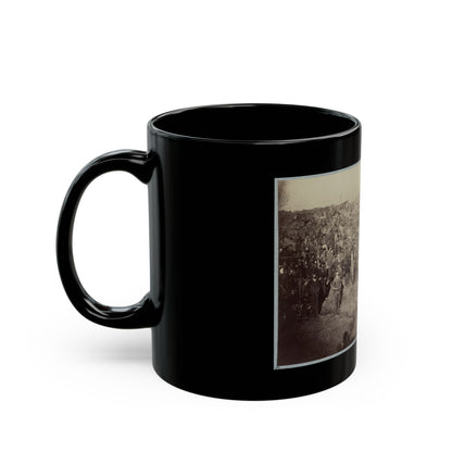 Andersonville Prison, Ga., August 17, 1864. Issuing Rations, View From Main Gate (U.S. Civil War) Black Coffee Mug