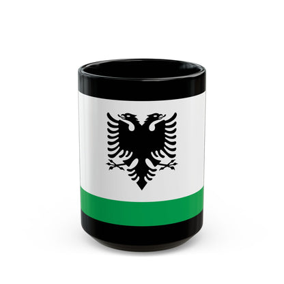 Albanian Coast Guard Ensign - Black Coffee Mug