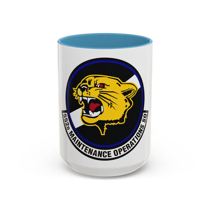 552nd Maintenance Operations Squadron (U.S. Air Force) Accent Coffee Mug