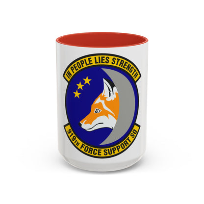 919th Force Support Squadron (U.S. Air Force) Accent Coffee Mug