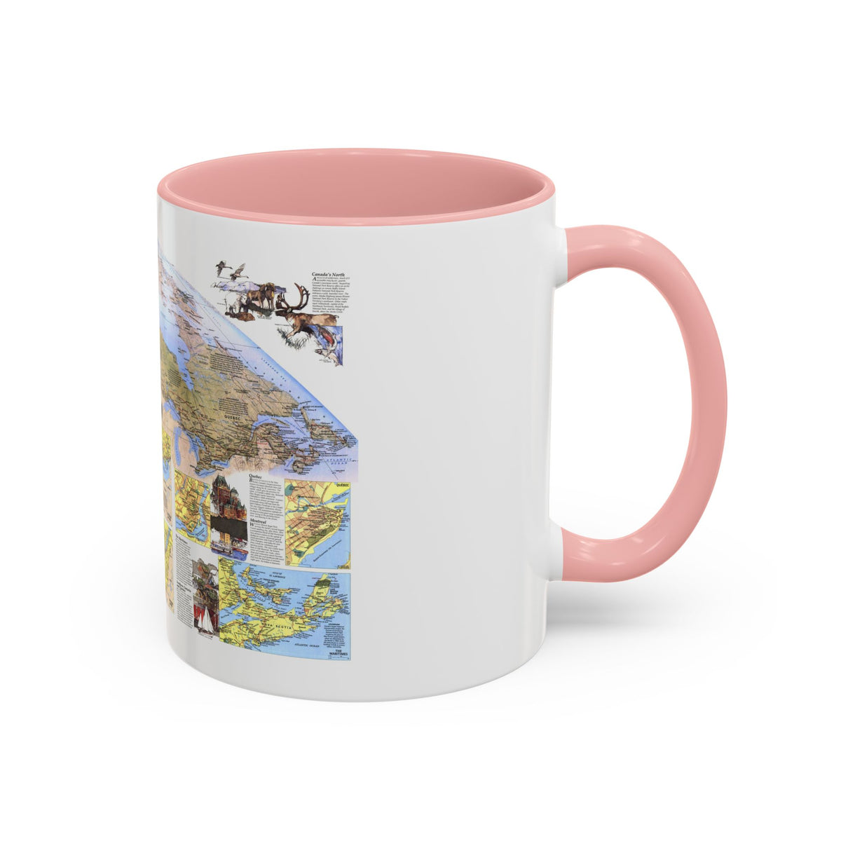 Canada - Vacationlands (1985) (Map) Accent Coffee Mug