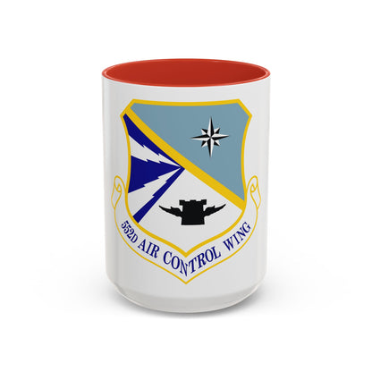 552d Air Control Wing (U.S. Air Force) Accent Coffee Mug