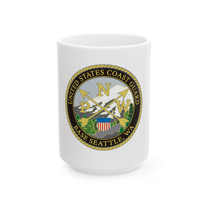 USCG Base Seattle (U.S. Coast Guard) White Coffee Mug