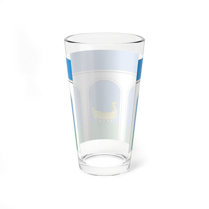 Flag of Mytishchi City Moscow Oblast (Russia) Pint Glass 16oz