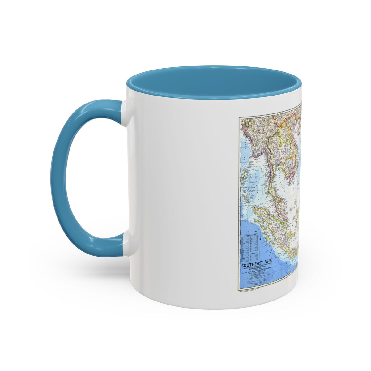 Asia - Southeast (1968) (Map) Accent Coffee Mug