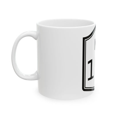 NY-x 1927 (New York) (Road Sign) White Coffee Mug