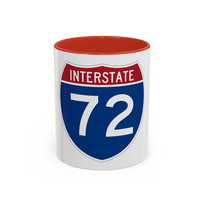 Interstate 72 (U.S. Highways) Accent Coffee Mug
