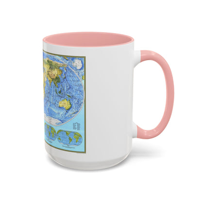 World Map - Physical (1994) (Map) Accent Coffee Mug