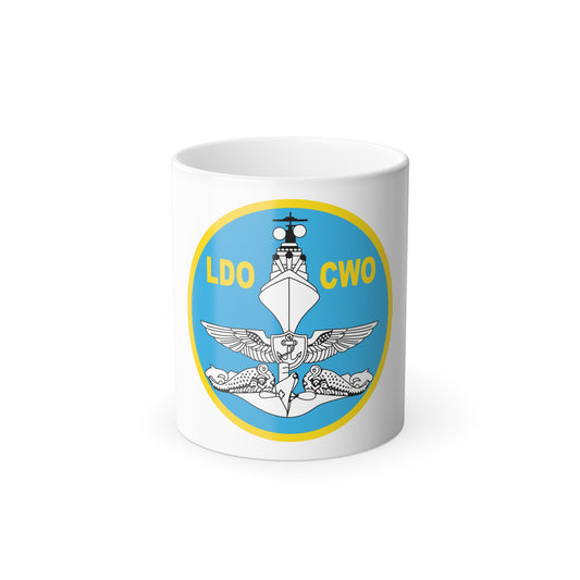 LDO CWO Patch (U.S. Navy) Color Changing Mug 11oz