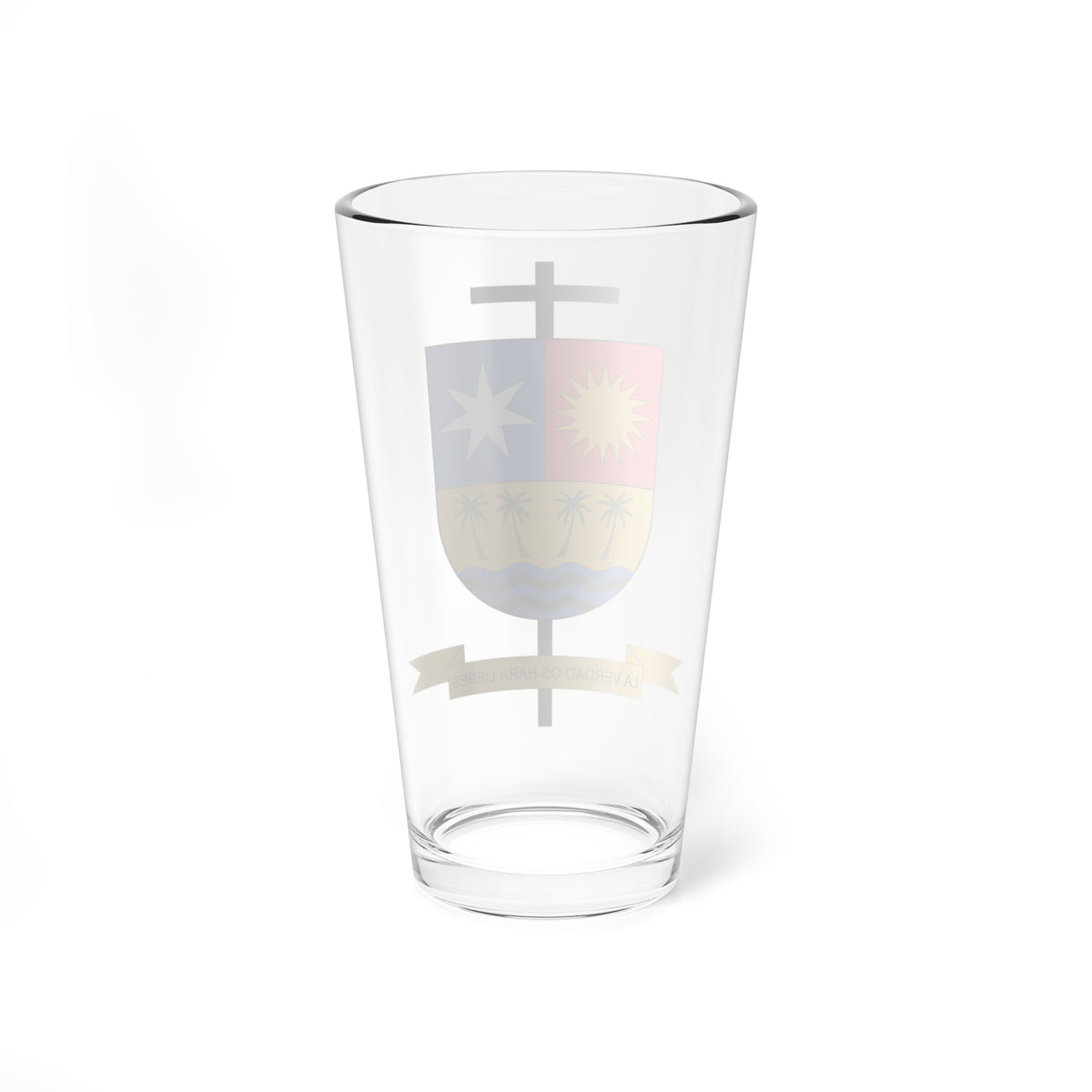 Escudo del Vicariato de Guapi (Colombia) (Coat of Arms) Pint Glass 16oz