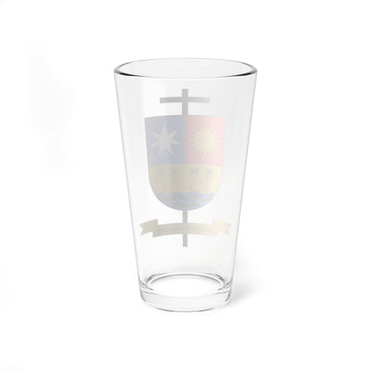 Escudo del Vicariato de Guapi (Colombia) (Coat of Arms) Pint Glass 16oz