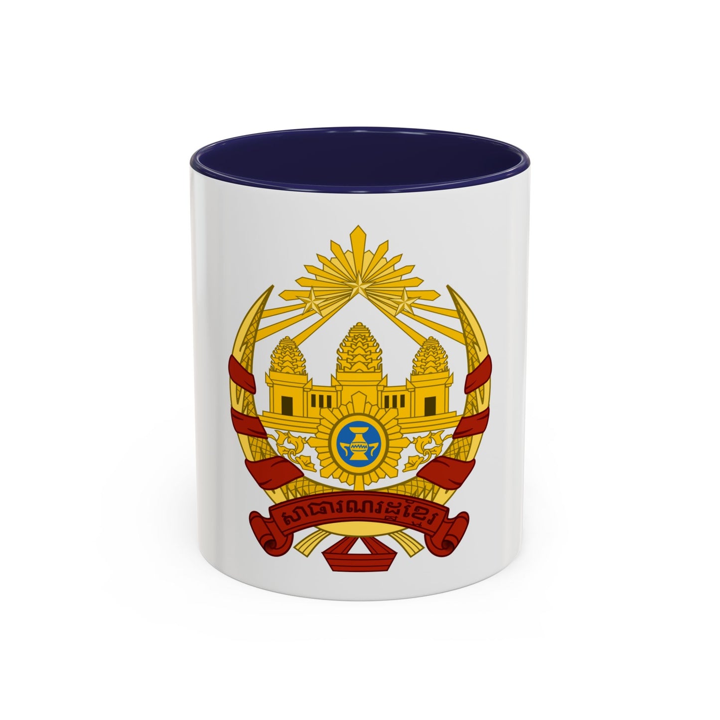 Coat of arms of the Khmer Republic - Accent Coffee Mug