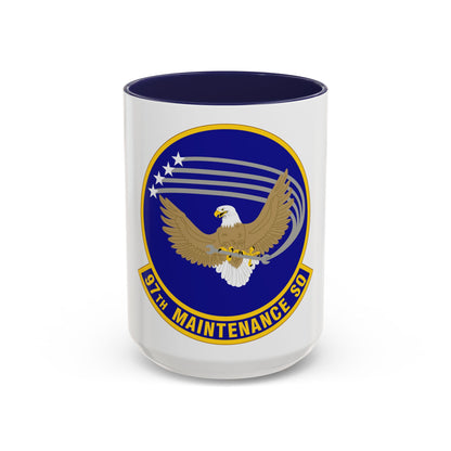 97 Maintenance Squadron AETC (U.S. Air Force) Accent Coffee Mug