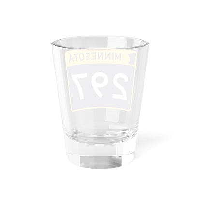 MN-297 wide (Minnesota) (Road Sign) Shot Glass 1.5oz