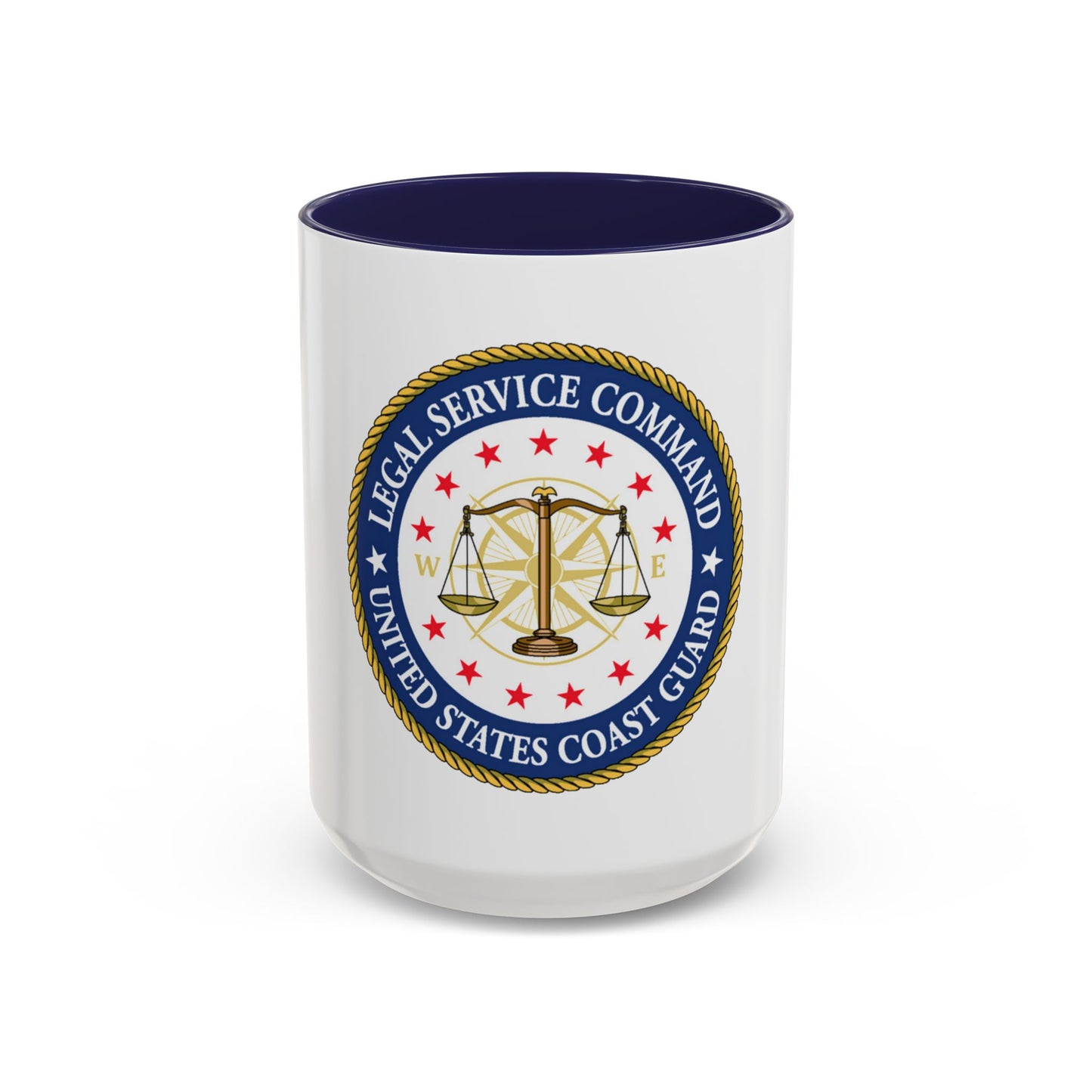USCG Legal Service Command (U.S. Coast Guard) Accent Coffee Mug