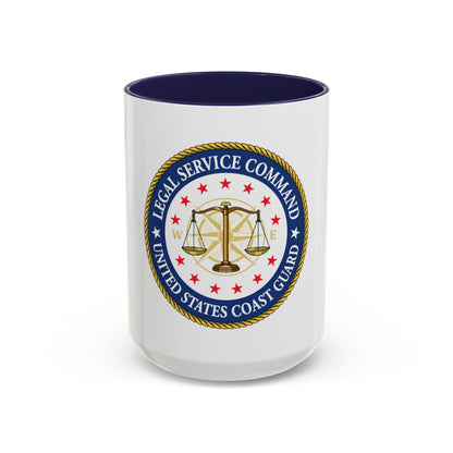 USCG Legal Service Command (U.S. Coast Guard) Accent Coffee Mug