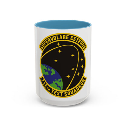 718th Test Squadron (U.S. Air Force) Accent Coffee Mug