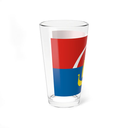 Flag of Vsevolozhsky rayon Leningrad oblast (Russia) Pint Glass 16oz