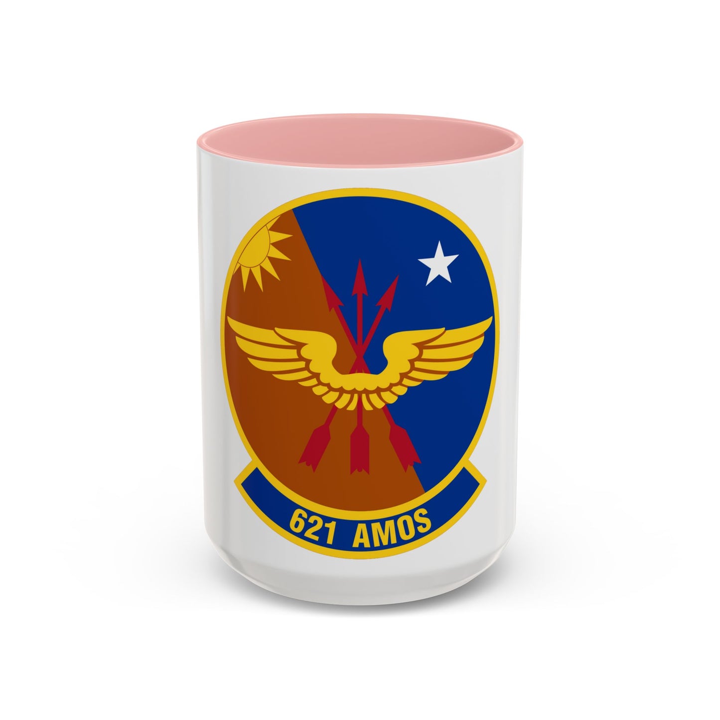 621 Air Mobility Operations Squadron AMC (U.S. Air Force) Accent Coffee Mug