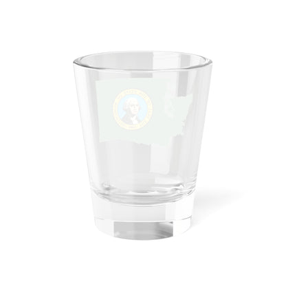 Flag map of Washington (United States) Shot Glass 1.5oz