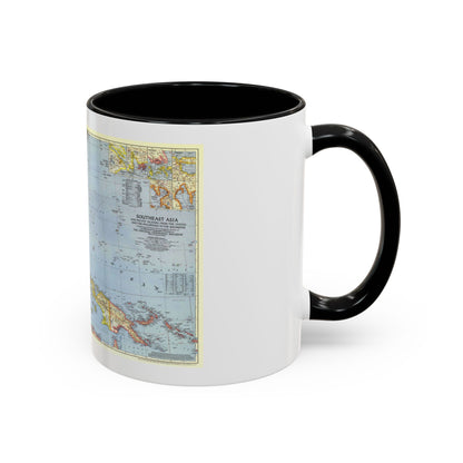Pacific Islands - Southeast Asia (1944) (Map) Accent Coffee Mug