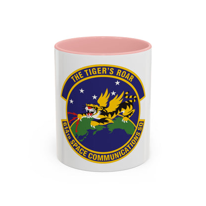 614th Space Communications Squadron (U.S. Air Force) Accent Coffee Mug