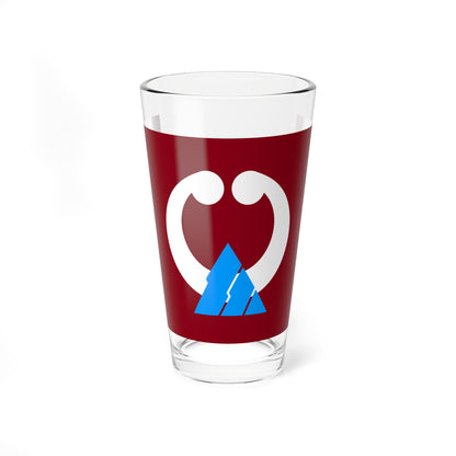 Flag of Namerikawa Toyama RWB version (Japan) Pint Glass 16oz
