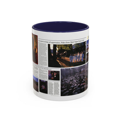 Poland - The Face and Faith 2 (1982) (Map) Accent Coffee Mug