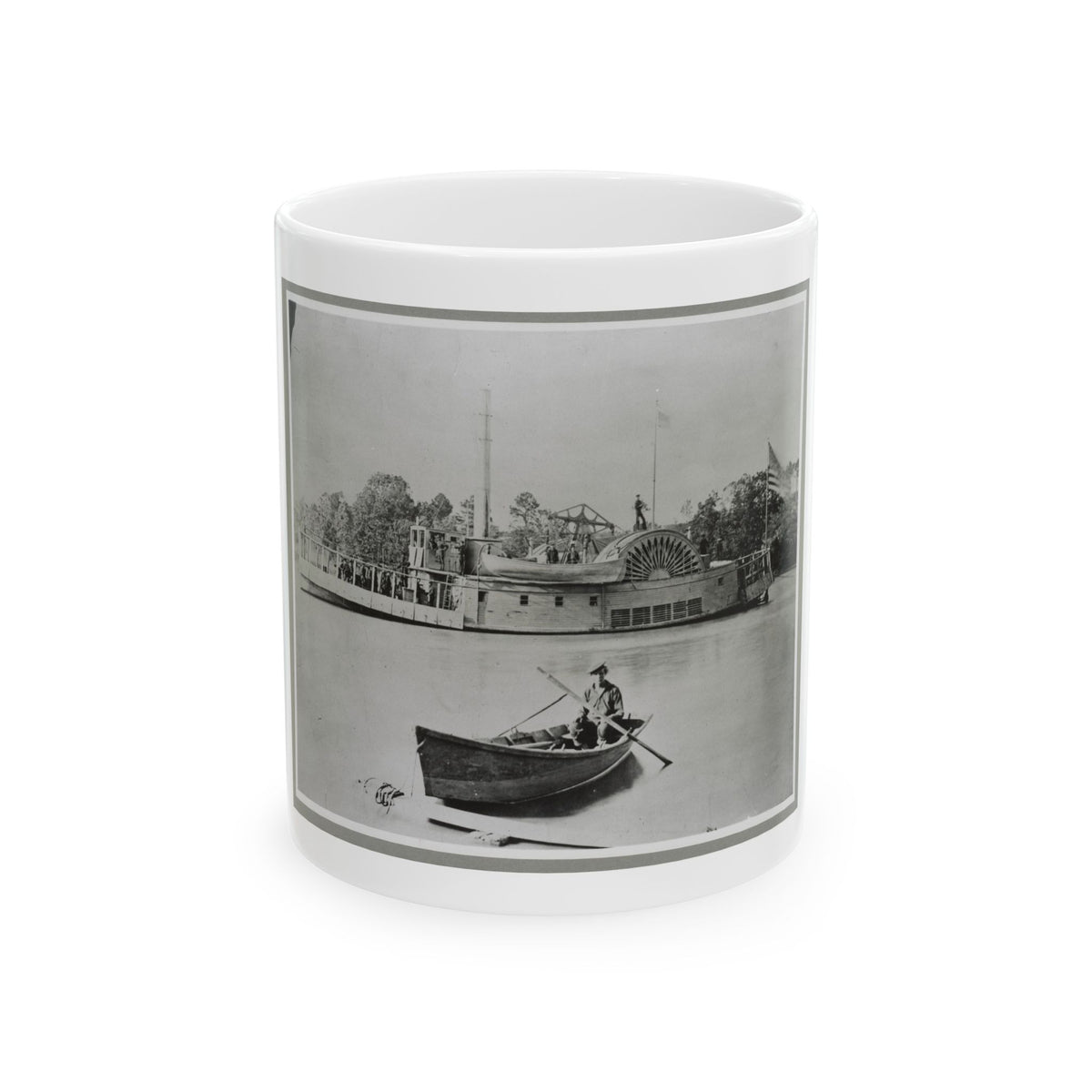 River Gunboat (U.S. Civil War) White Coffee Mug