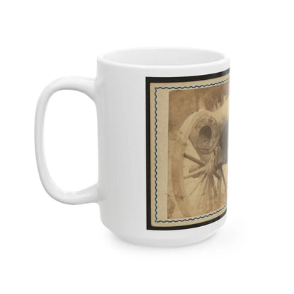 Cannon Mounted In The Camp Of Duryea's And Bainbridge's Batteries, 15th Arkansas Confederate Infantry, Port Hudson, Louisiana 001 (U.S. Civil War) White Coffee Mug-Go Mug Yourself