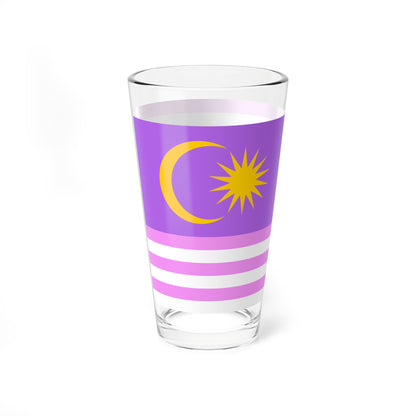 Bisexual-pride Flag of Malaysia (Malaysia) Pint Glass 16oz