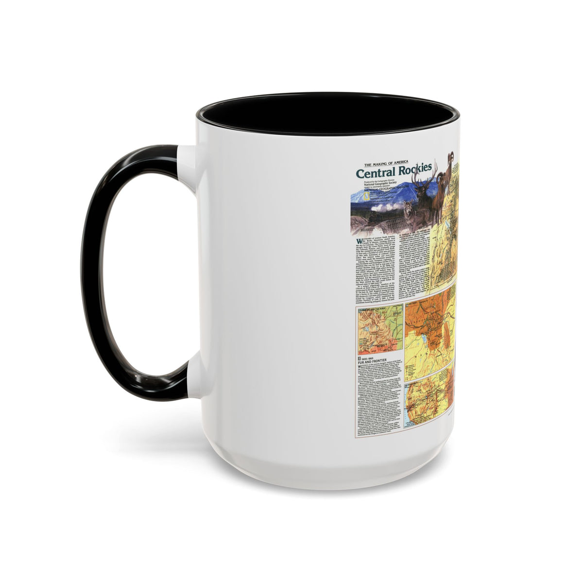 USA - Central Rockies 2 (1984) (Map) Accent Coffee Mug