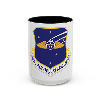 605th Air Operations Group (U.S. Air Force) Accent Coffee Mug