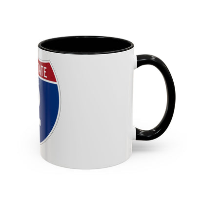 Interstate 2 (U.S. Highways) Accent Coffee Mug