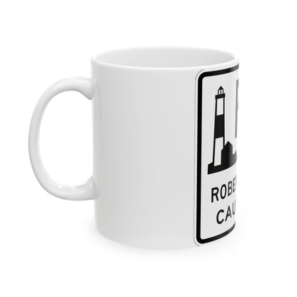 Robert Moses Cswy Shield (New York) (Road Sign) White Coffee Mug