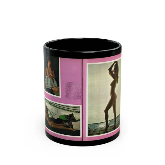 Victoria Vetri #162 - Victoria as Angela Dorian from Playboy Spread in May 1968 (Vintage Female Icon) Black Coffee Mug-11oz-Go Mug Yourself