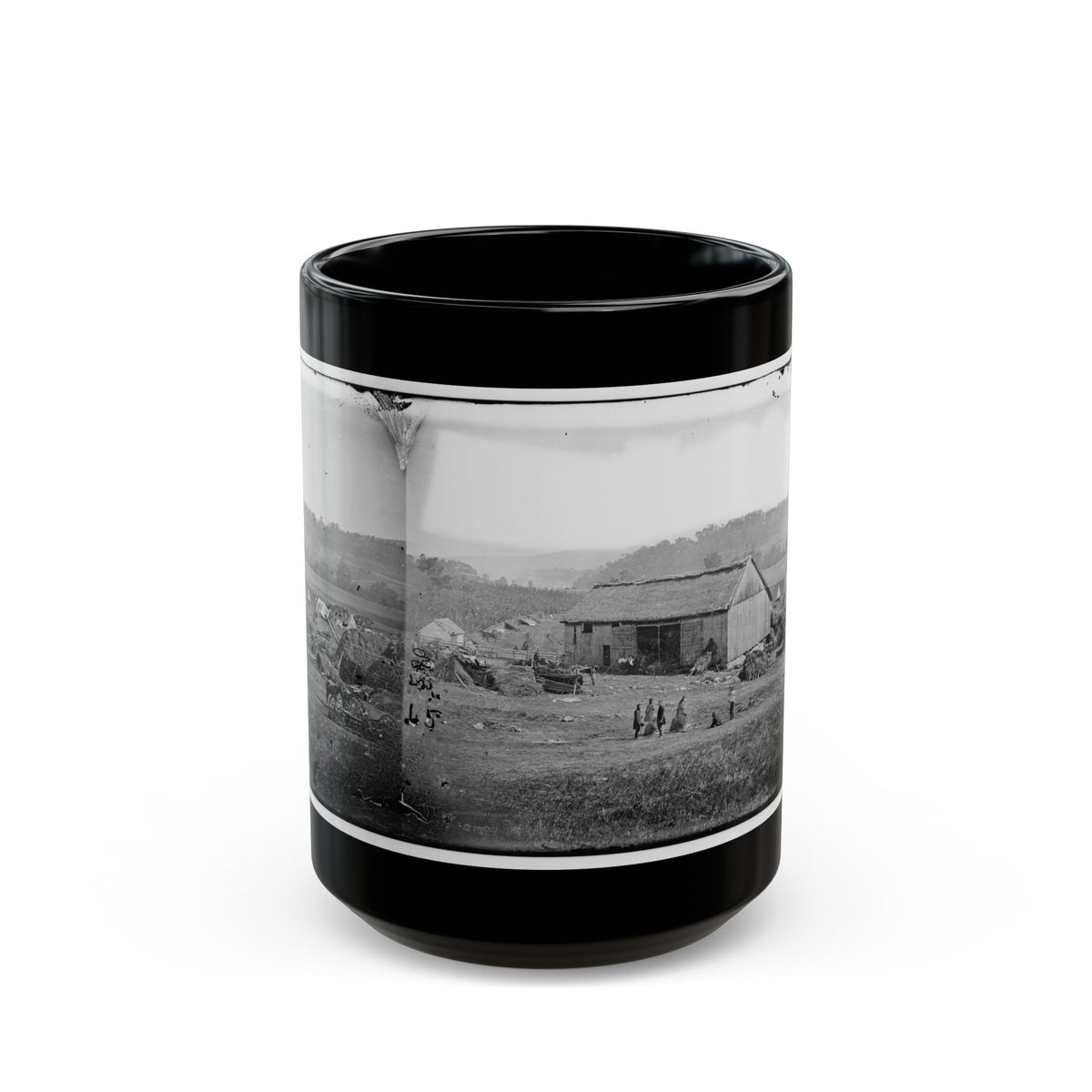 Keedysville, Md., Vicinity.  Smith's Barn, Used As A Hospital After The Battle Of Antietam (U.S. Civil War) Black Coffee Mug