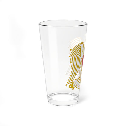 Seal of the Peoples Assembly of Syria 1980-2024 (Syria) (Coat of Arms) Pint Glass 16oz