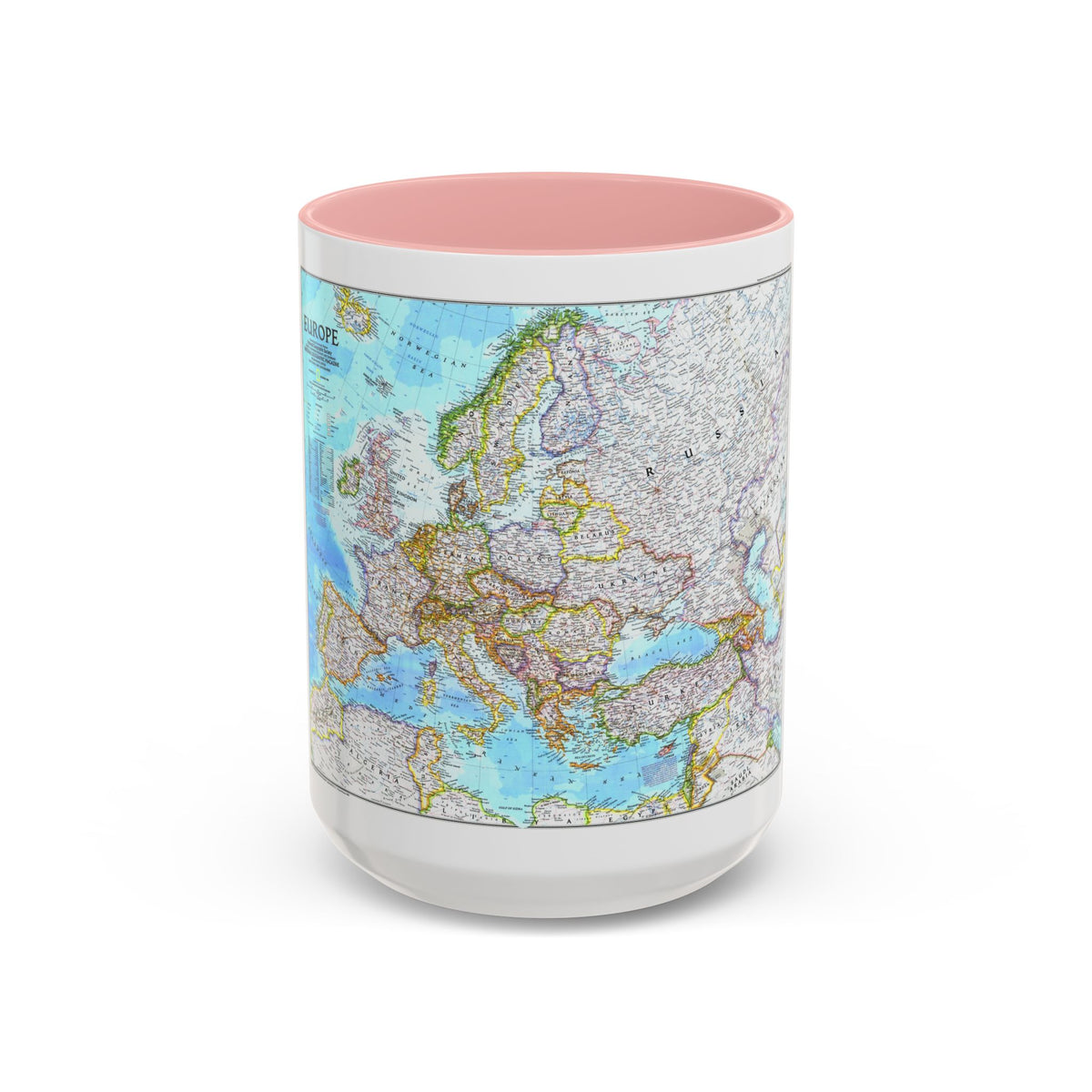 Europe (1992) (Map) Accent Coffee Mug