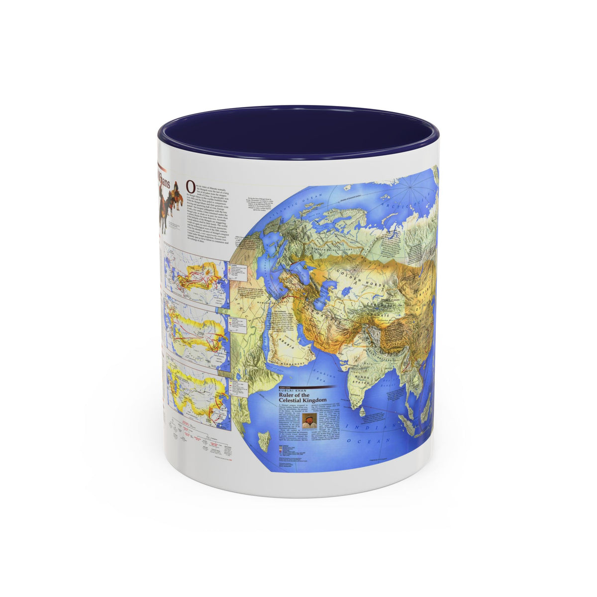 Mongol Khans and Their Legacy (1996) (Map) Accent Coffee Mug