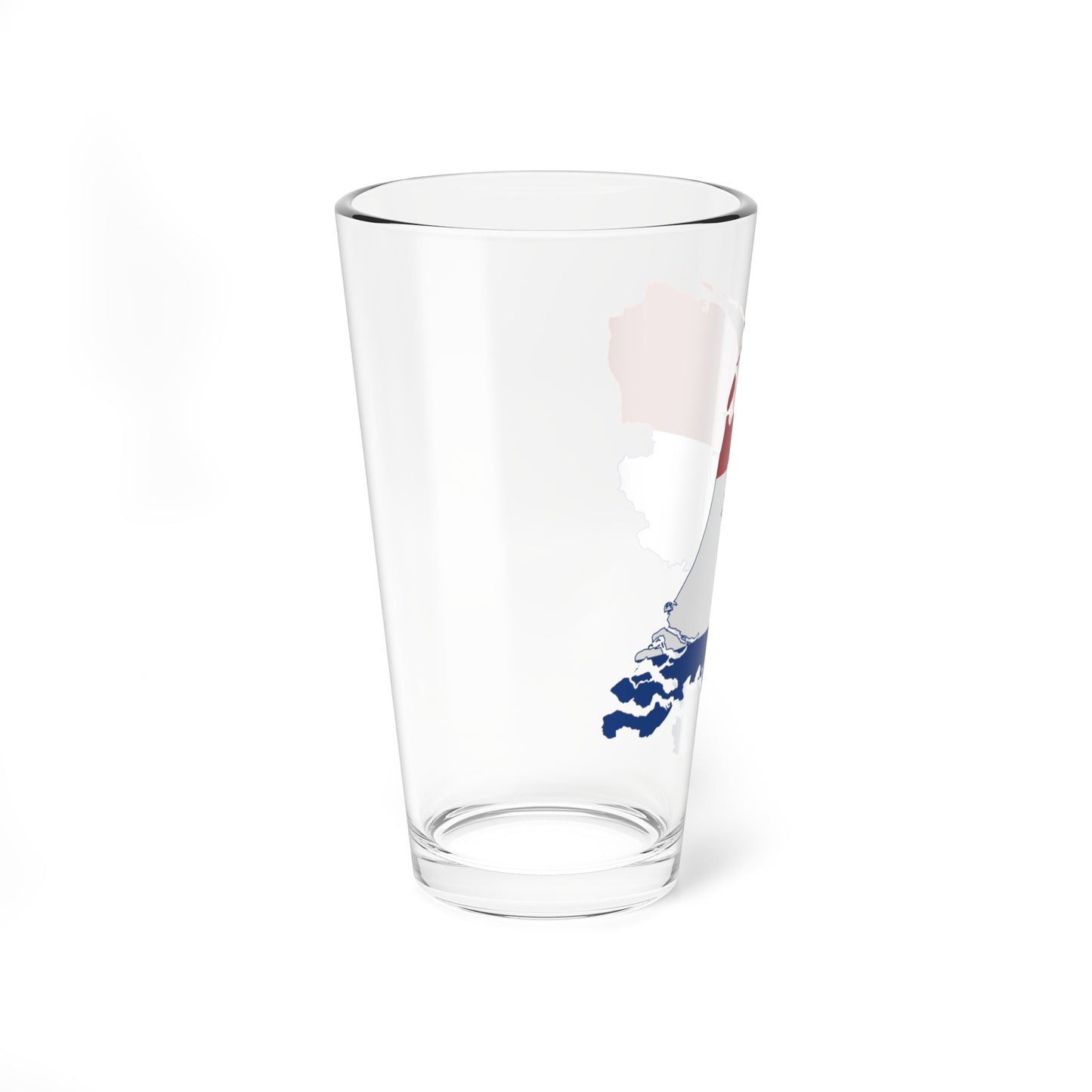 Flag-map of the Netherlands (Netherlands) Pint Glass 16oz