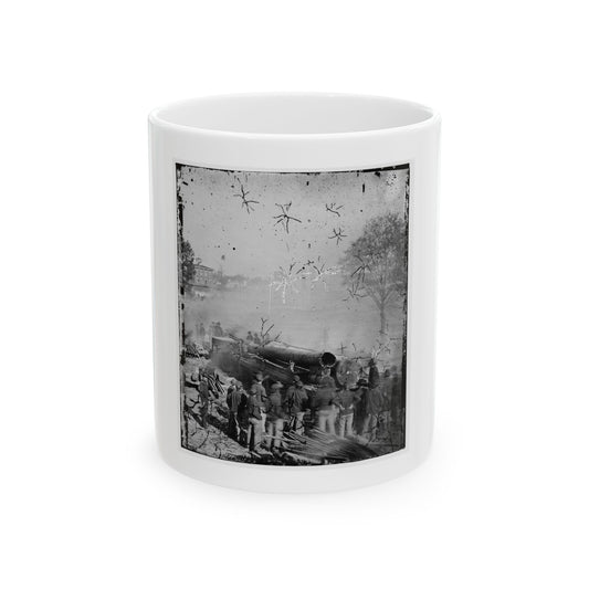 Atlanta, Georgia. Sherman's Men Destroying Railroad-2 (U.S. Civil War) White Coffee Mug