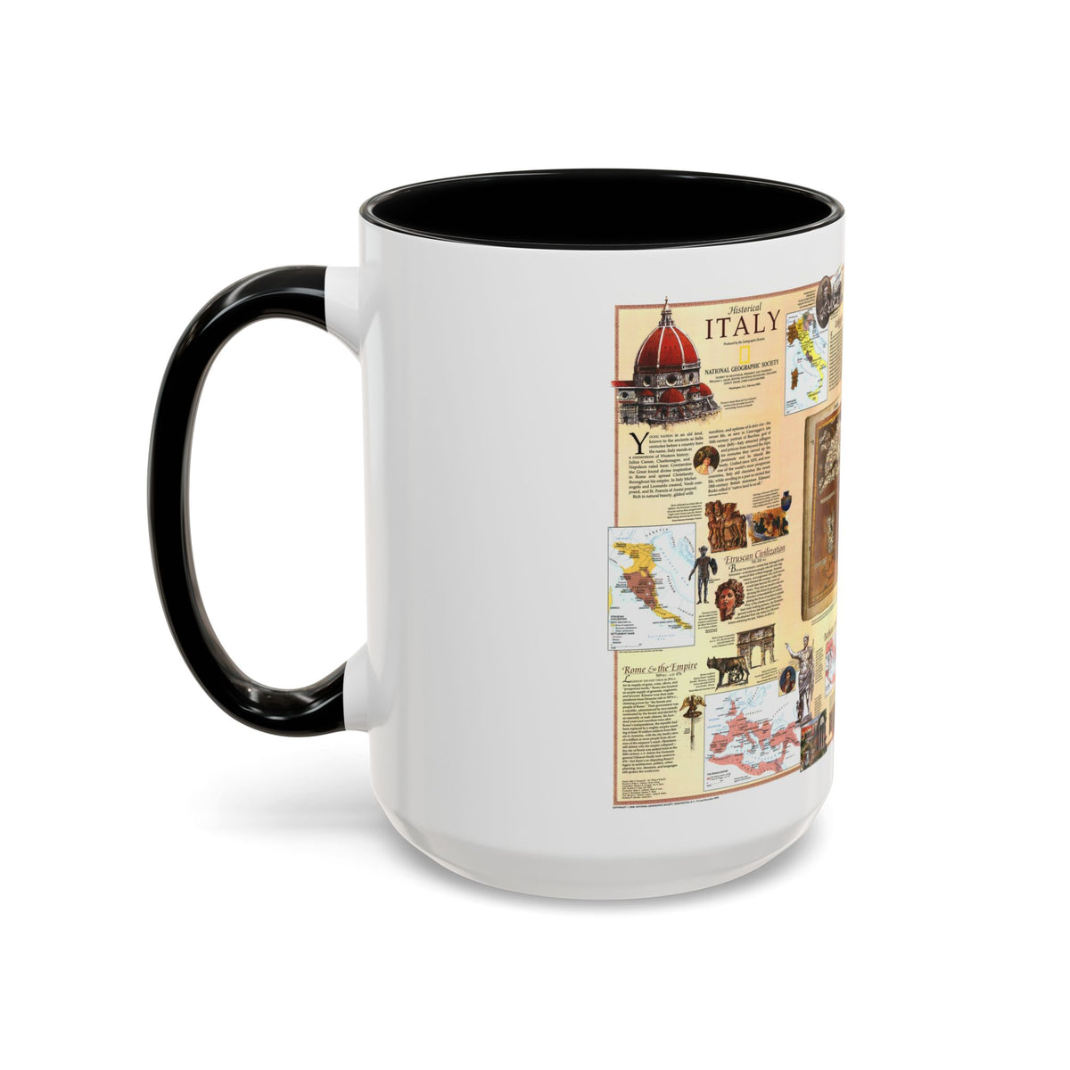 Italy - Historical (1995) (Map) Accent Coffee Mug